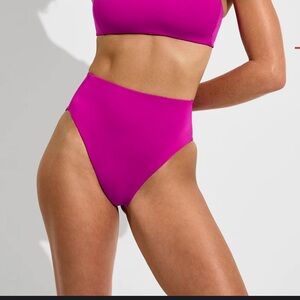 Left On Friday Hi Hi Bikini Bottoms swim swimsuit bottom Aloha Magenta Pink NWT